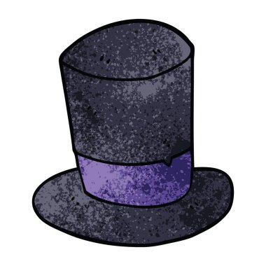 karikatür silindir şapka