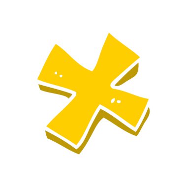 çizgi film doodle çarpma sembolü