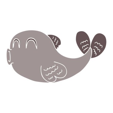 çizgi film doodle bir balık