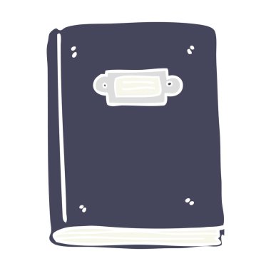 kitap Illustration düz renk