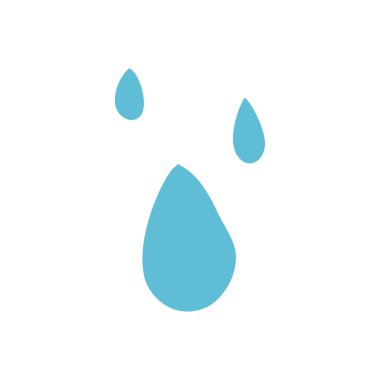 Doodle yağmur damlaları çizgi film