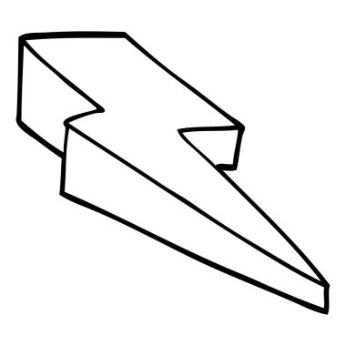 çizim karikatür dekoratif şimşek