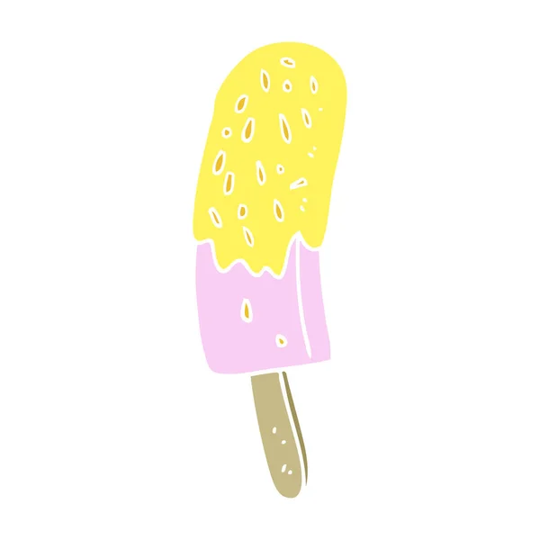 Egale Kleur Illustratie Van Ice Lolly — Stockvector