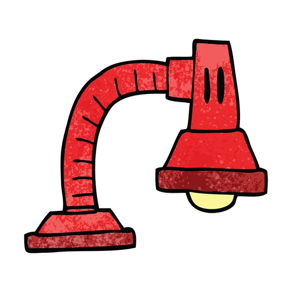 Cartoon Doodle Nastavitelná Lampa — Stockový vektor