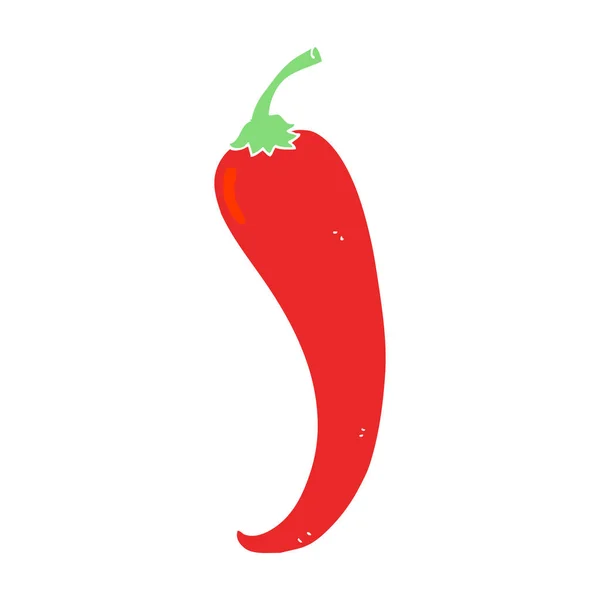 辣椒的扁平色插图 — 图库矢量图片