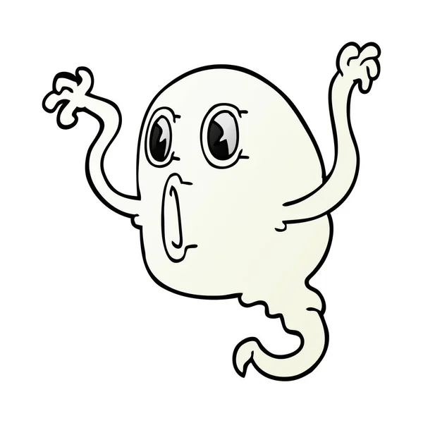 幽灵动画片涂鸦幽灵 — 图库矢量图片