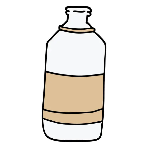 Мультяшна Пляшка Каракулі Води — стоковий вектор