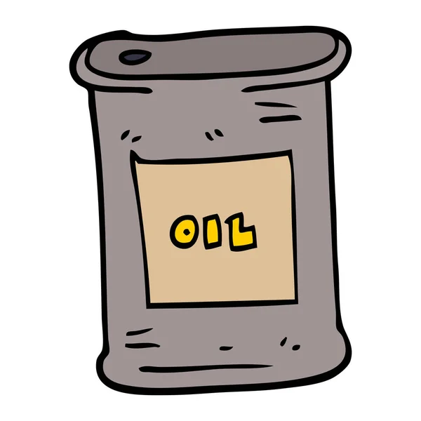 Cartoon Doodle Olio Motore — Vettoriale Stock