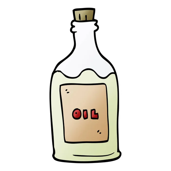 Huile Olive Doodle Dessin Animé — Image vectorielle