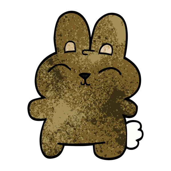 Счастливый Мультяшный Кролик — стоковый вектор