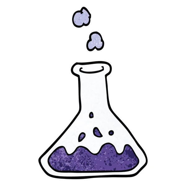 Experimento Ciencia Dibujos Animados Doodle — Vector de stock