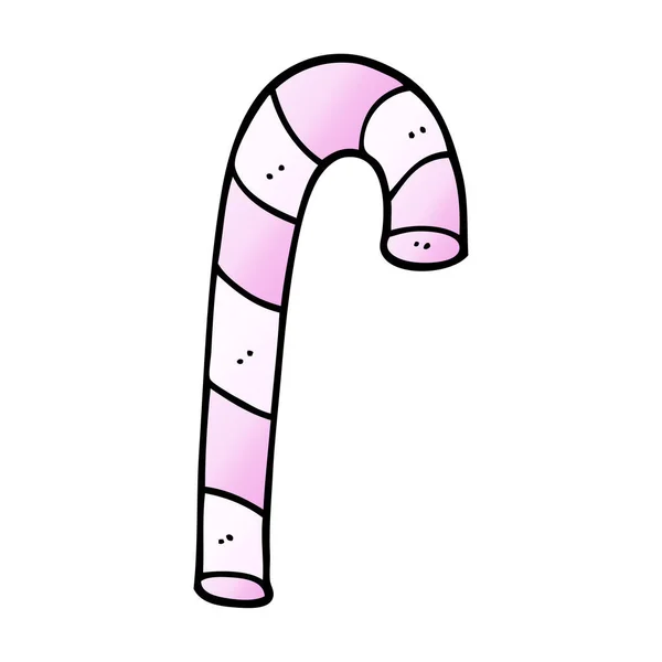 Cartoon Doodle Riet Van Het Suikergoed Roze — Stockvector