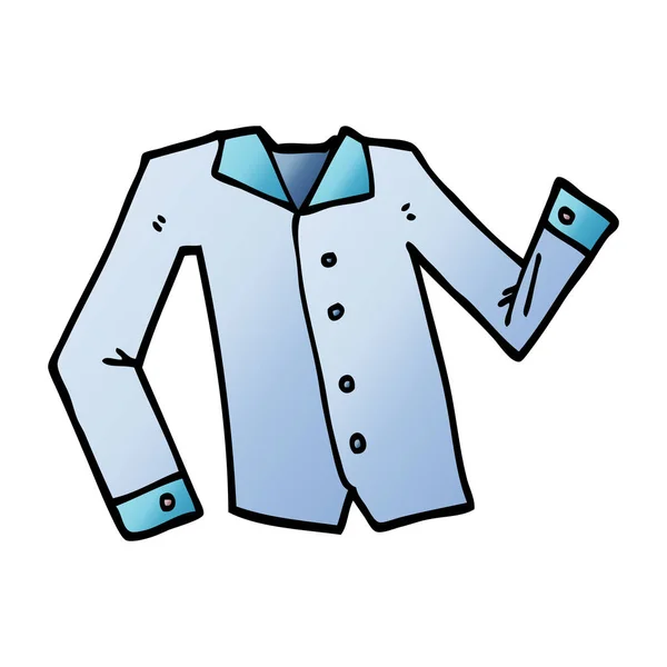 Camisa Trabajo Dibujos Animados Garabato — Vector de stock