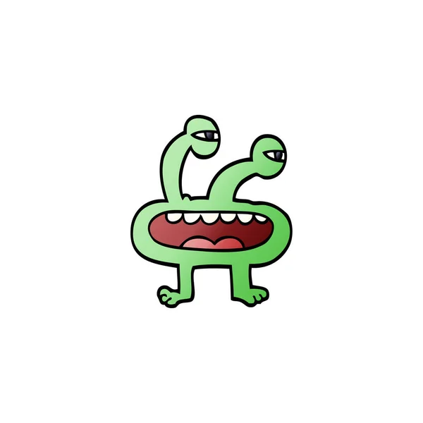 Cartoon Doodle Monster Vector — Stockvector