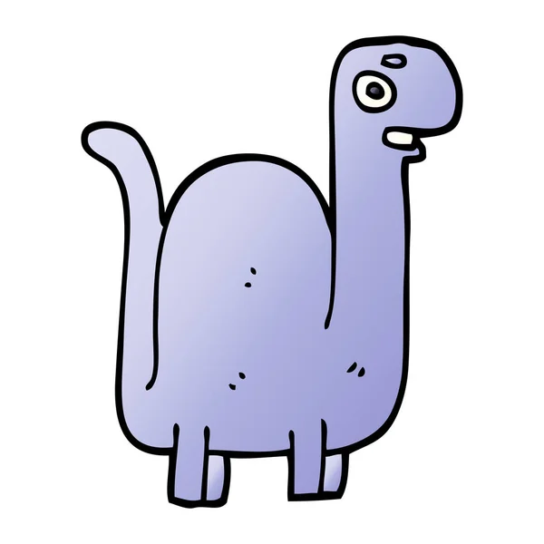 Cartoon Doodle Förhistorisk Dinosaurie — Stock vektor