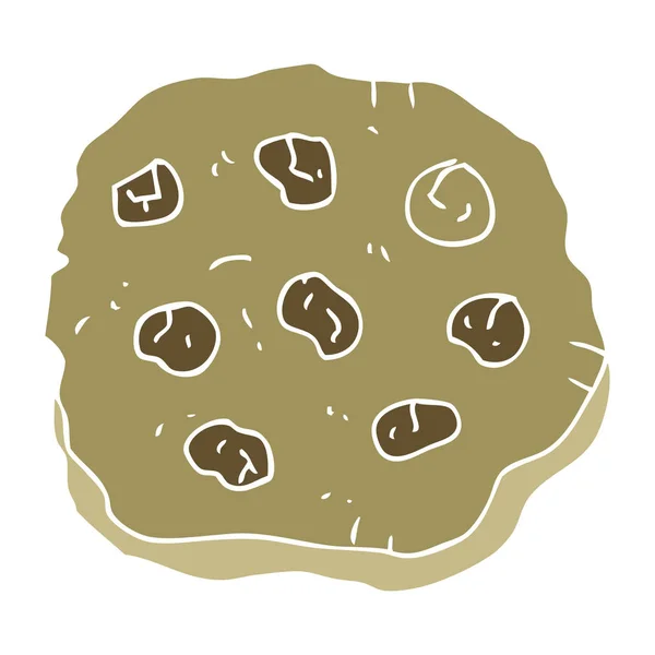 饼干的扁平颜色例证 — 图库矢量图片