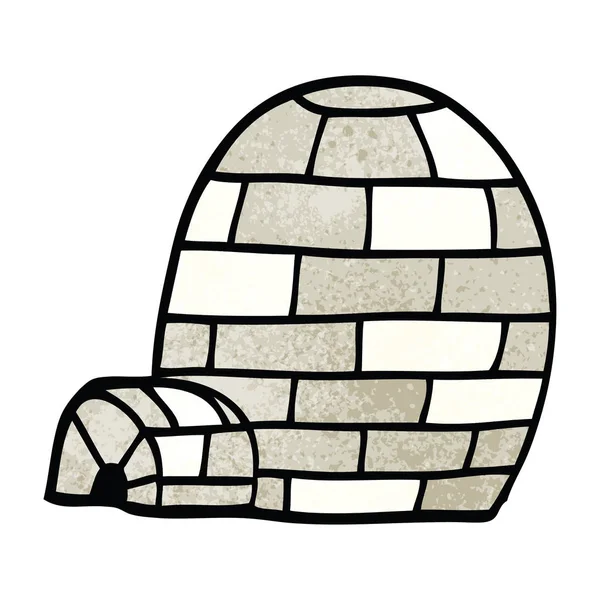 Kreskówka Doodle Igloo Ilustracji Wektorowych — Wektor stockowy