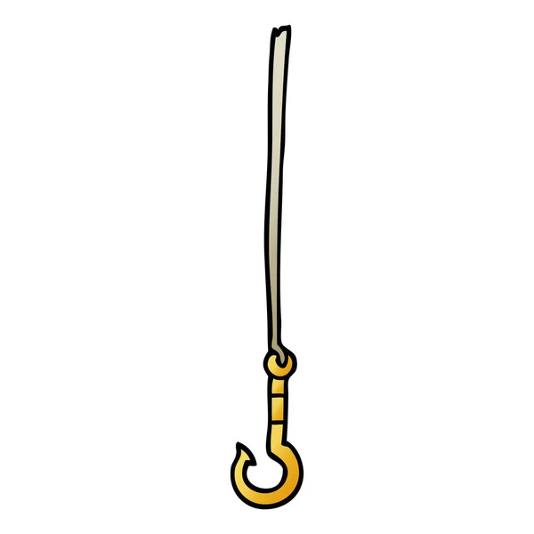 Cartoon Doodle Hook Vector Design — Stock Vector
