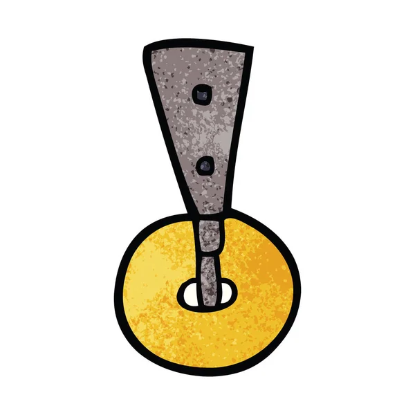 Dessin Animé Doodle Roue Roulette — Image vectorielle