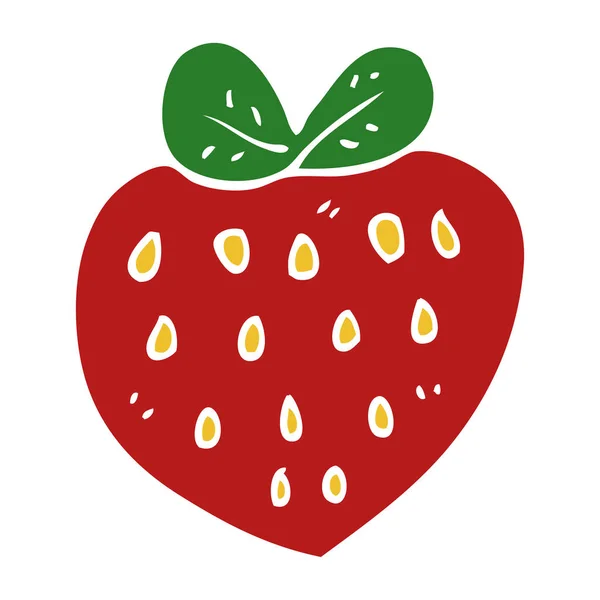 动画片涂鸦草莓 — 图库矢量图片