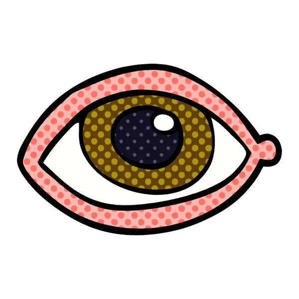 Zeichentrickkritzelei Menschliches Auge — Stockvektor