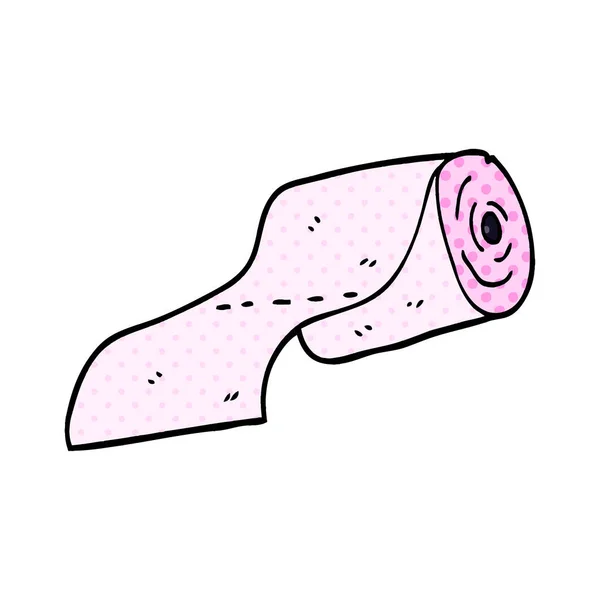 Cartoon Doodle Toilet Roll — Stock Vector