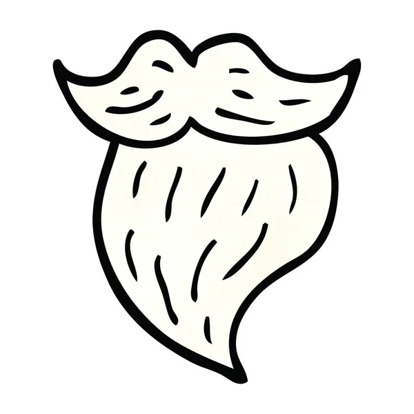 Мультфильм Каракули Белая Борода — стоковый вектор