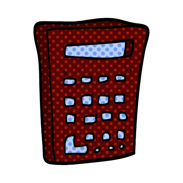 Calculadora Garabatos Dibujos Animados Ilustración Vectores — Vector de stock