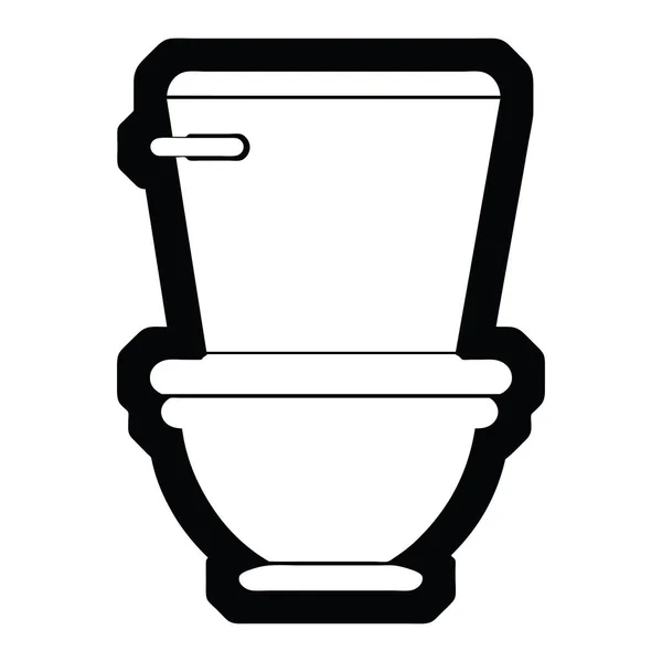 Vector Icon Illustration Toilet — Stock Vector