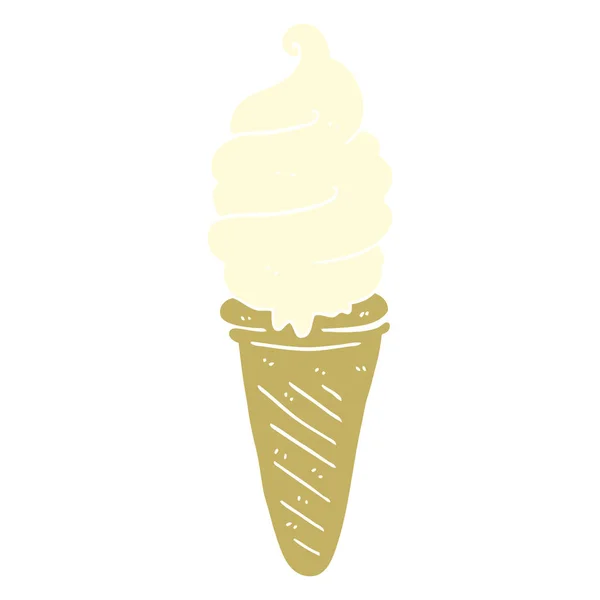 Cartone Animato Doodle Gelato — Vettoriale Stock