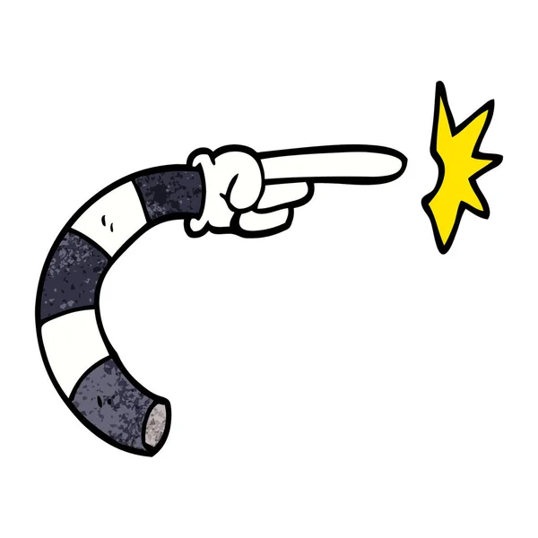 Cartoon Doodle Arm Gesture — Stock Vector