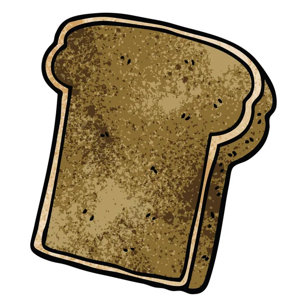 Cartoon Doodle Slice Bread — Stock Vector