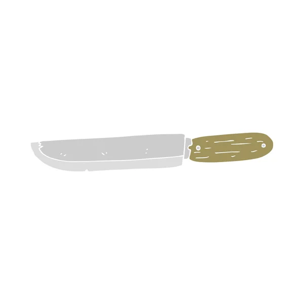 Platt Färg Illustration Kniv — Stock vektor