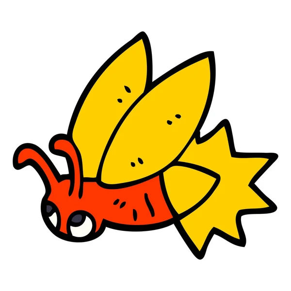 Cartoon Doodle Lightning Bug — Stock Vector