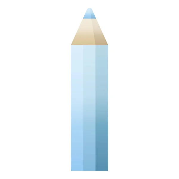 Blue Coloring Pencil Graphic Vector Illustration Icon — Stock Vector