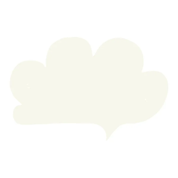 雲の吹き出しのフラット カラー イラスト — ストックベクタ