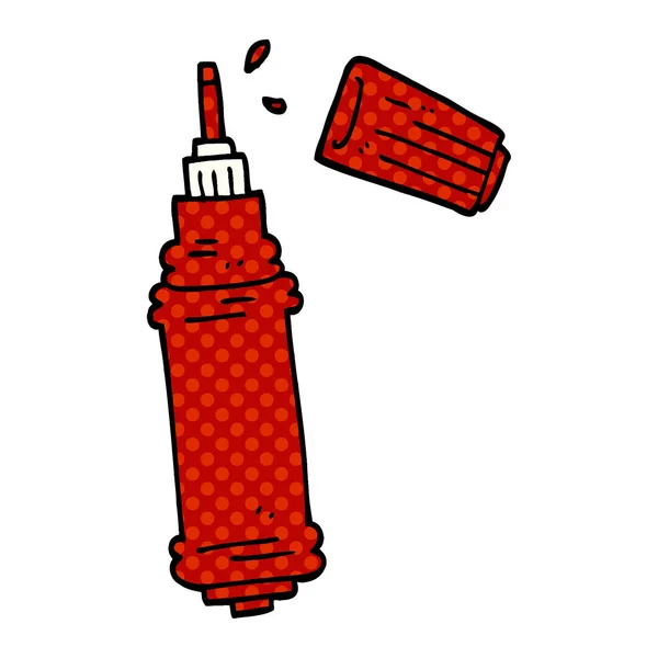 Cartoon Doodle Tintenstift — Stockvektor
