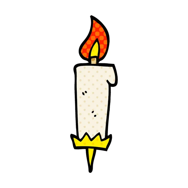 Cartoon Doodle Birthday Kaars — Stockvector
