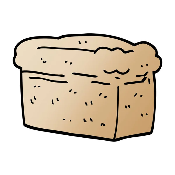 Kreslený Doodle Bochník Chleba — Stockový vektor