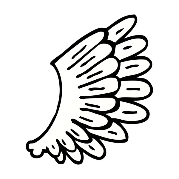 Мультяшні Каракулі Ангельські Крила — стоковий вектор