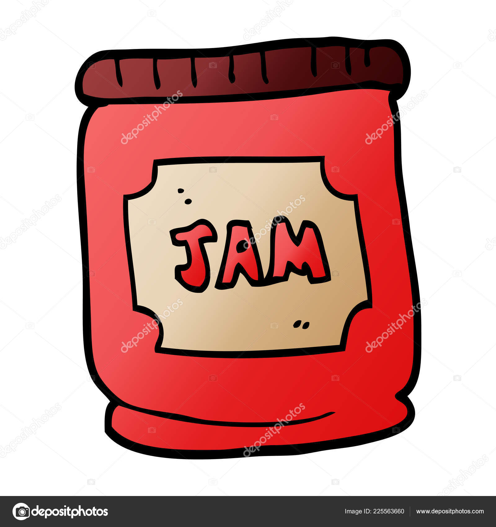 Cartoon Doodle Jam Pot Stock Vector Image by ©lineartestpilot 225563660