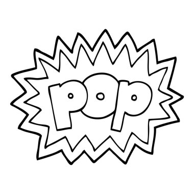 siyah beyaz çizgi film Pop sembolü