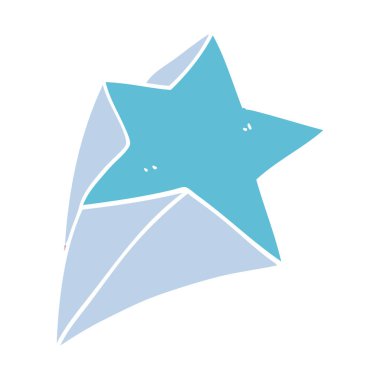 çizgi film yıldız, vektör çizim doodle