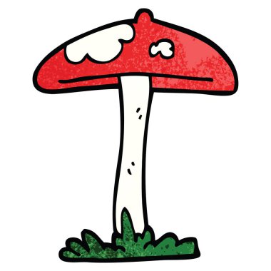 düz renk illüstrasyon mantar 