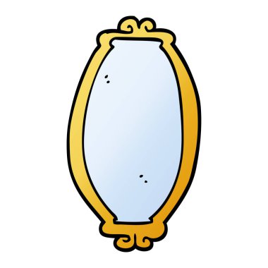 vektör degrade illüstrasyon karikatür ayna