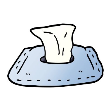 çizgi film doodle tuvalet mendil