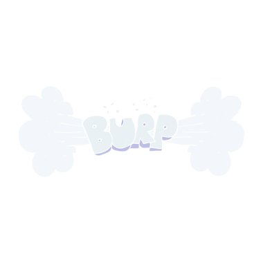 geğirti düz renkli çizimi