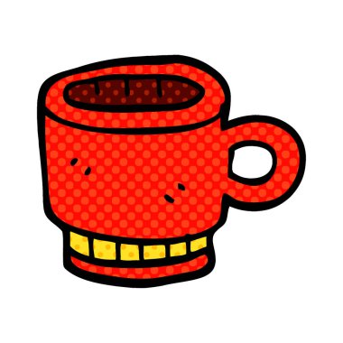 çizgi film doodle kahve kupa