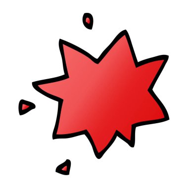 çizgi film doodle patlaması sembolü