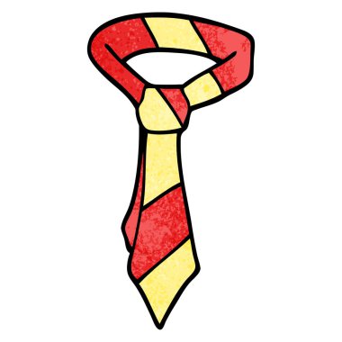çizgi film doodle office kravat